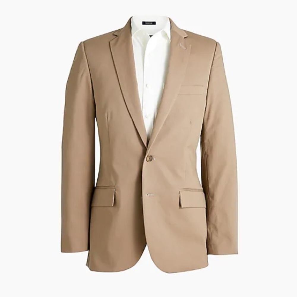 J Crew Suit Jacket Tan Brown 38R